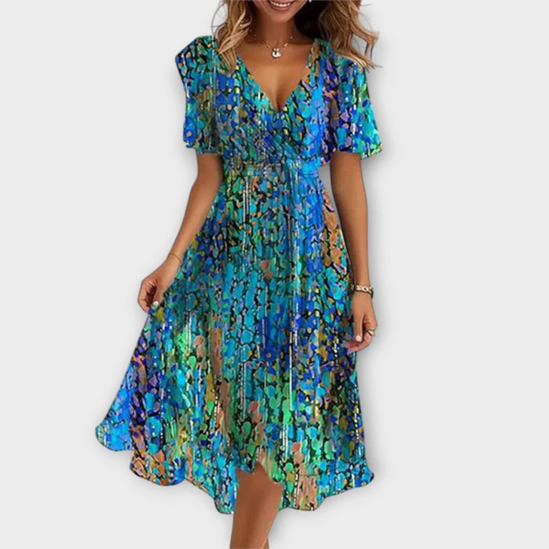 Gail™ | Flowy Floral Midi Dress