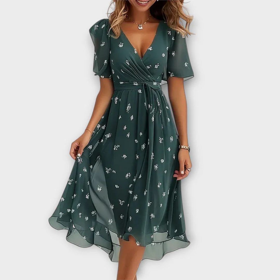 Gail™ | Flowy Floral Midi Dress