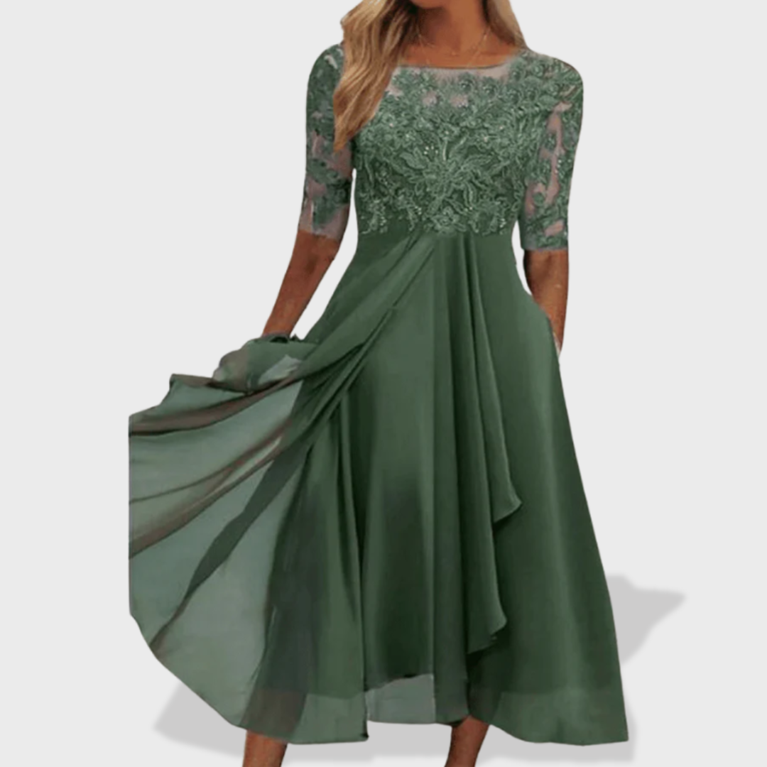 Scarlett™ | Elegant Midi Dress