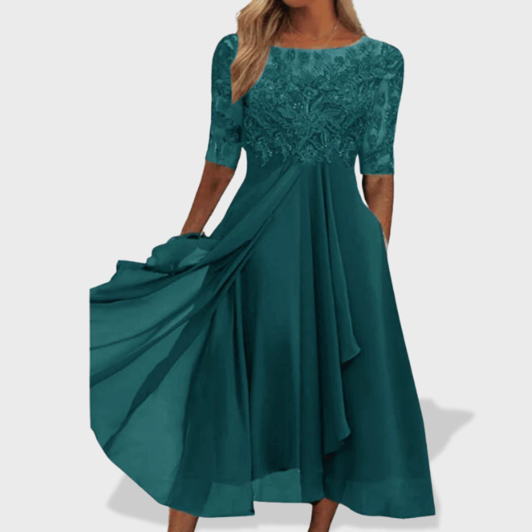 Scarlett™ | Elegant Midi Dress