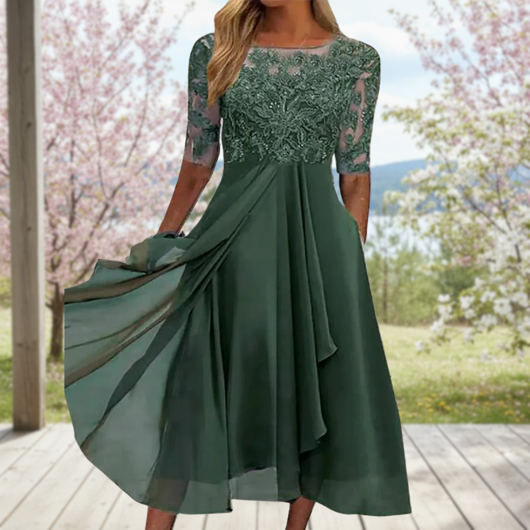 Scarlinne™ | Elegant Midi Dress