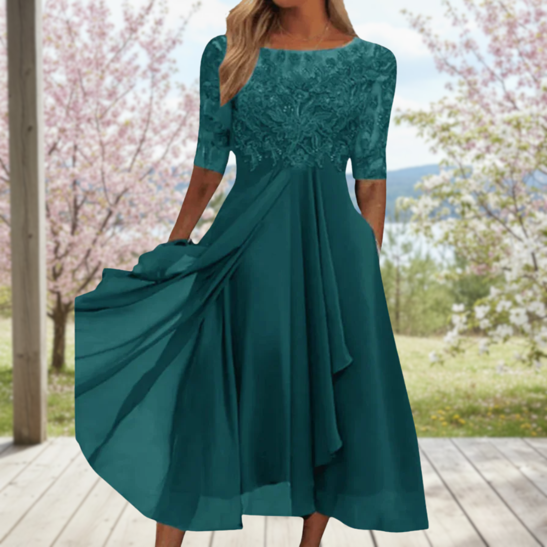 Scarlinne™ | Elegant Midi Dress